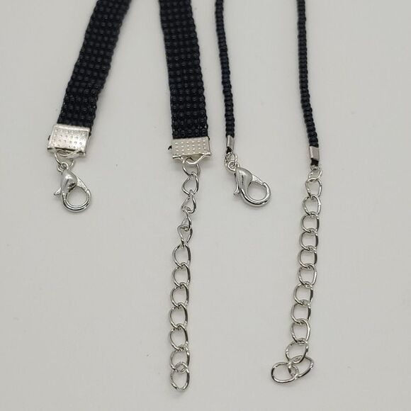 Loom Beaded Bracelet Set Green and Black - Picture 5 of 5